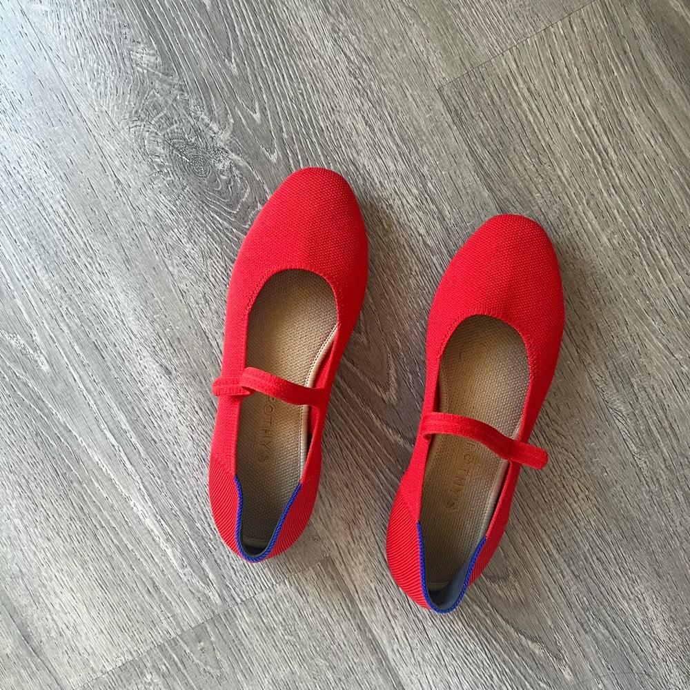 Rothy’s The Square Mary Jane in Lollipop Red